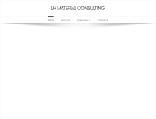 Tablet Screenshot of lhmaterialconsulting.com